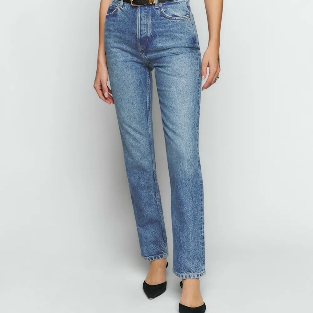 Reformation Cynthia Blue Denim Jeans